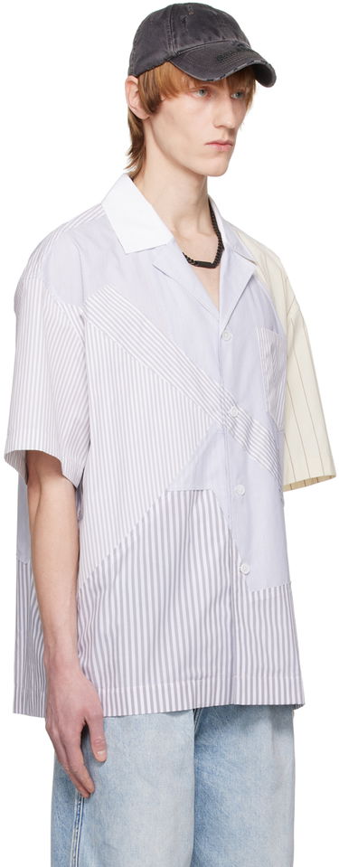 Skjorte Feng Chen Wang Feng Chen Wang Multi Stripe Short Sleeve Shirt Flerfarvet | FMS15SR15, 1