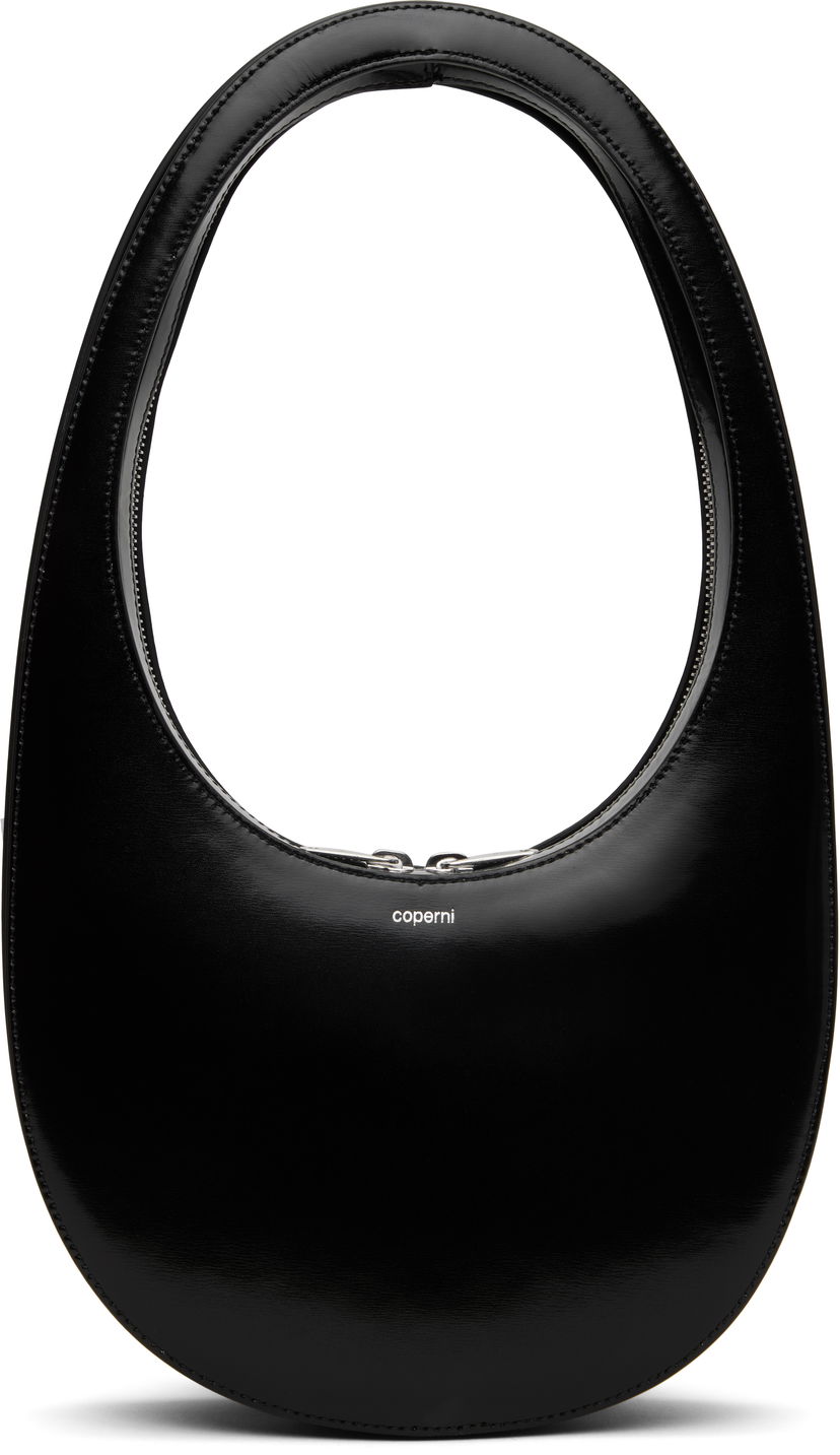 Håndtaske Coperni Swipe Gloss Shoulder Bag Sort | COPBA01493