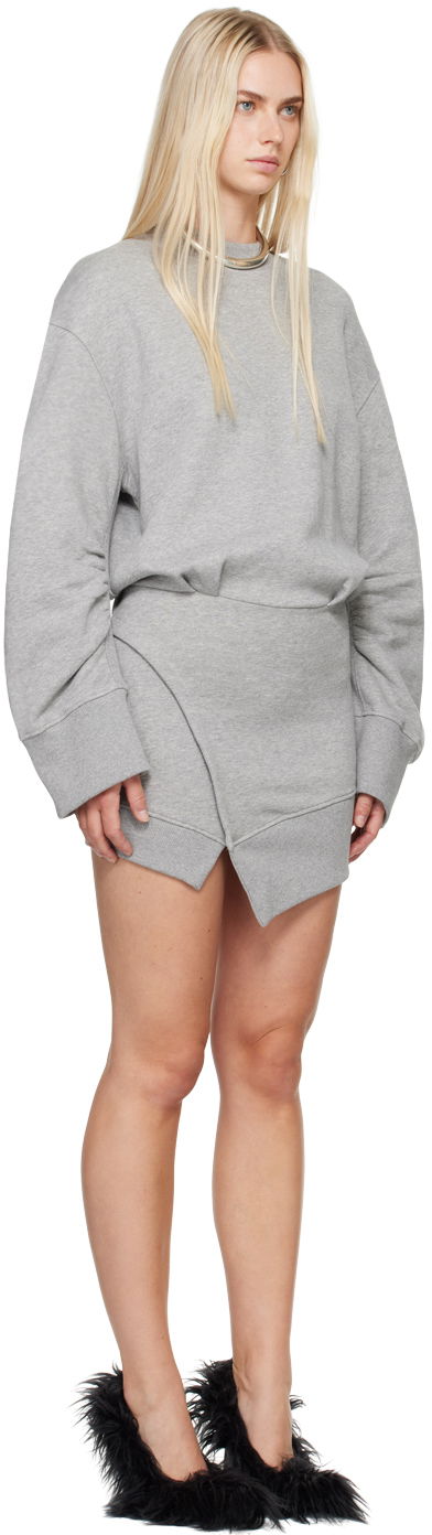 Nederdel The Attico Attico Fleece Mini Dress Grå | 247WCA162 JF03, 1