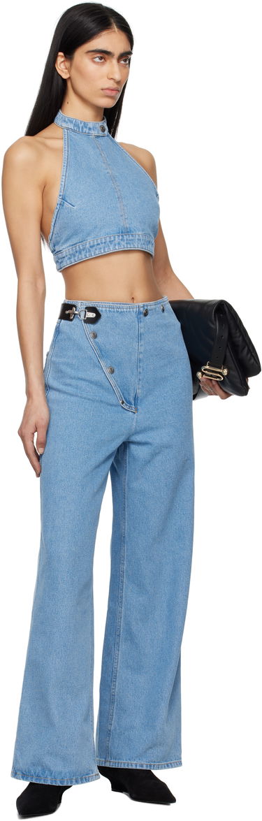 Jeans Nanushka Nanushka Makena Wide Leg Jeans Blå | NW25RSPA09353, 3
