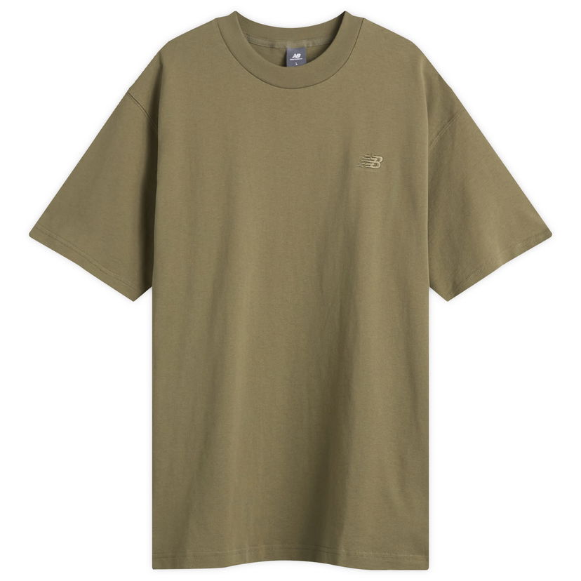 T-shirt New Balance Men's Athletics Cotton T-Shirt Grøn | MT41533-DEK
