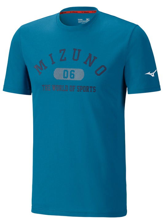 T-shirt Mizuno T-Shirt Heritage 1906 Blå | k2ga8501-12