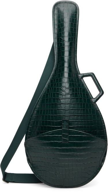 Rygsække og tasker Lacoste Mock Croc Leather Racket Bag Grøn | NU5169DP, 0