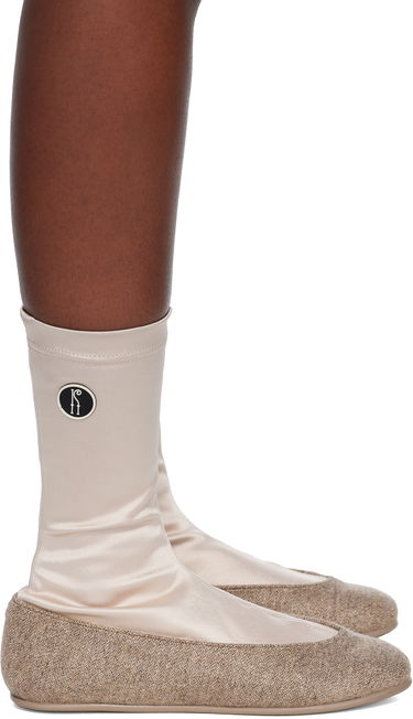 Sneakers og sko KIKO KOSTADINOV Kiko Kostadinov Proxima Low Ballerina Boots Beige | KKWAW25FT04-195, 0