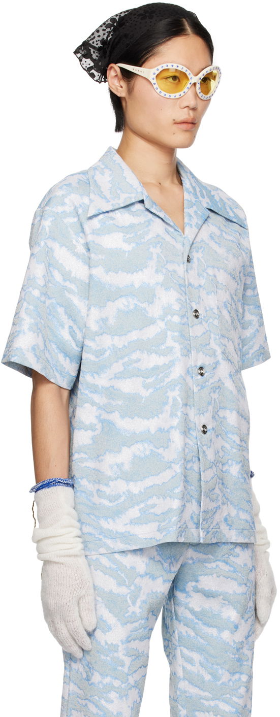 Skjorte Anna Sui Anna Sui Exclusive Printed Shirt Blå | M1024D20, 1