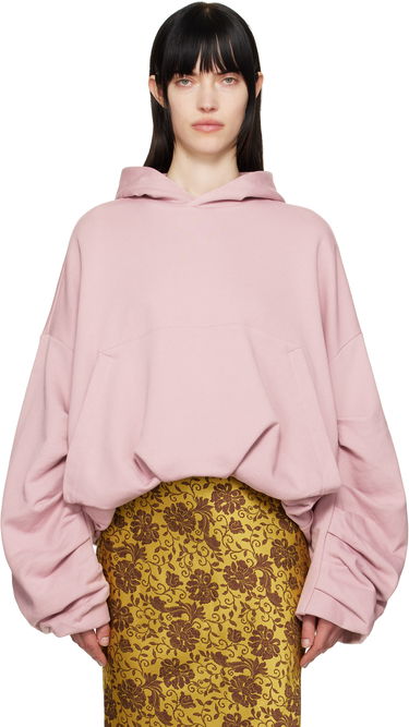 Sweatshirt Dries Van Noten Dries Van Noten Draped Hoodie Lyserød | 251-011106-1610, 0