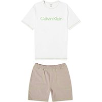 Pyjamas CALVIN KLEIN Future Shift Short Sleeve Lounge Set Hvid | 000NM2471EKDD, 1