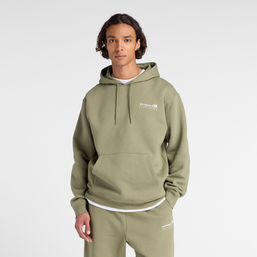 Sweatshirt New Balance Athletics Hoodie Grøn | NBMT53528DEK, 0
