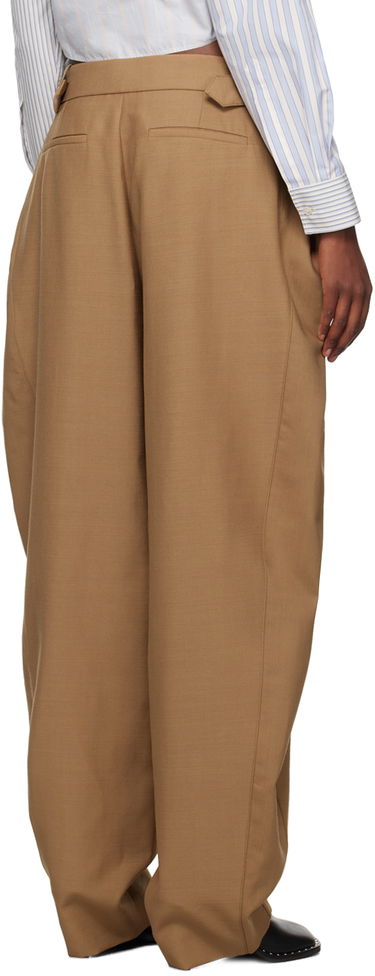 Bukser Stella McCartney Stella McCartney Wide Leg Trousers Brun | 6401383CU750, 2