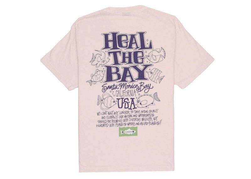 T-shirt Stüssy Heal The Bay T-Shirt Lyserød | 1924911_BLAC
