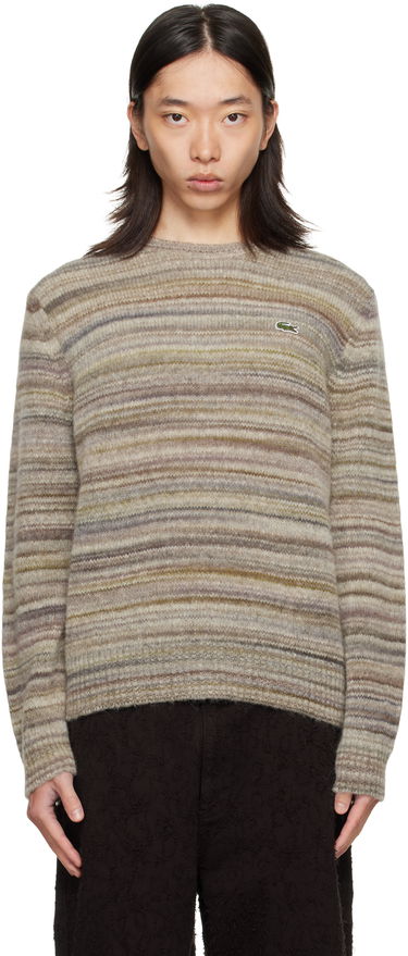 Sweater Lacoste Lacoste Knit Alpaca and Wool Blend Sweater Beige | AH5221_9IP, 0