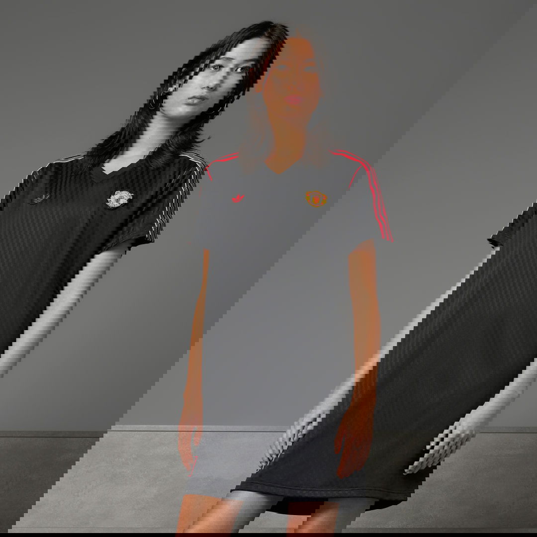 Kjole adidas Performance Manchester United Terrace Icons Dress Sort | JF0385, 0