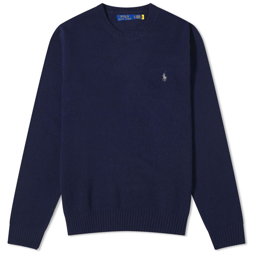 Sweater Polo by Ralph Lauren Wool Cashmere Crew Neck Jumper Mørkeblå | 710878292002