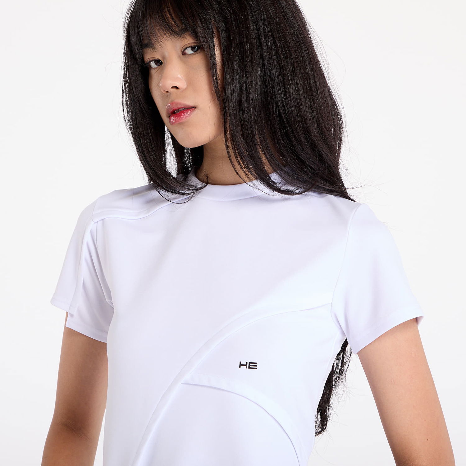 Crop top HELIOT EMIL Deconstructed Cropped T-Shirt Hvid | HE_W_09_024_PL03_WHT02, 1