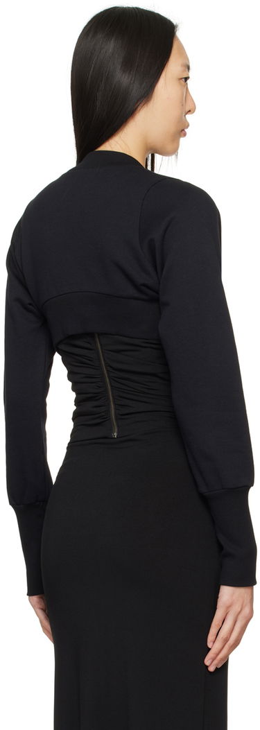 Sweater Miaou Miaou Lana Cropped Sweatshirt Sort | 8016FTBLK, 2