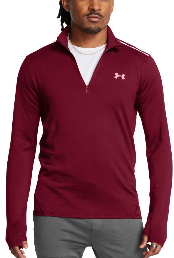 Sweatshirt Under Armour 1/4 Zip Sweatshirt Rød | 1387793-625