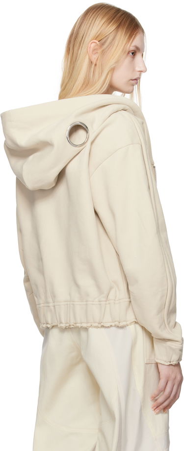 Sweatshirt Moncler Moncler Genius x Willow Smith Zip-Up Cotton Hoodie Beige | J209T 8G00001 - 899WC, 2
