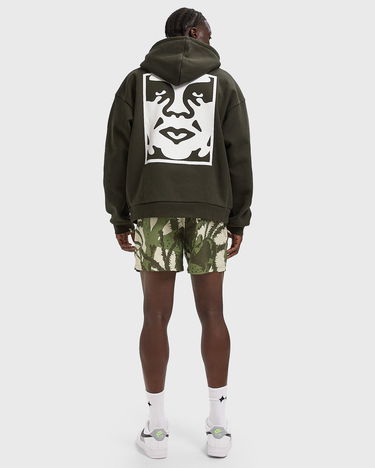 Sweatshirt OBEY Obey Bold Icon Extra Heavy Hoodie Grøn | 112470244-RSI, 2