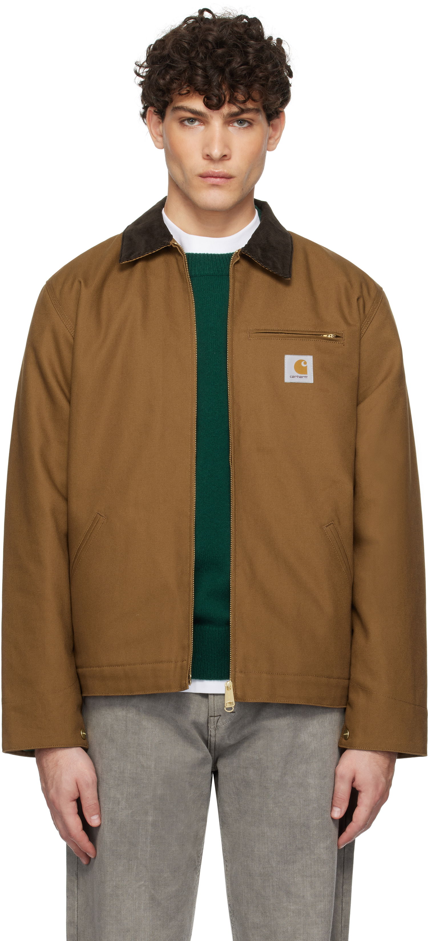 Jakke Carhartt WIP Detroit Winter Jacket Brun | I015264, 0
