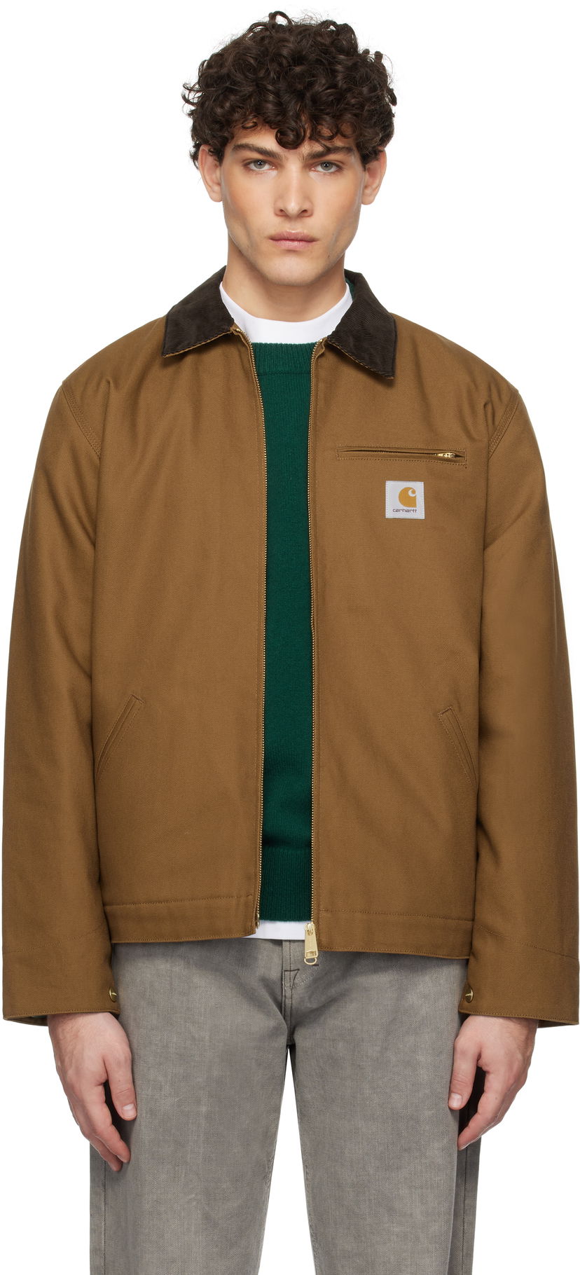 Jakke Carhartt WIP Detroit Winter Jacket Brun | I015264
