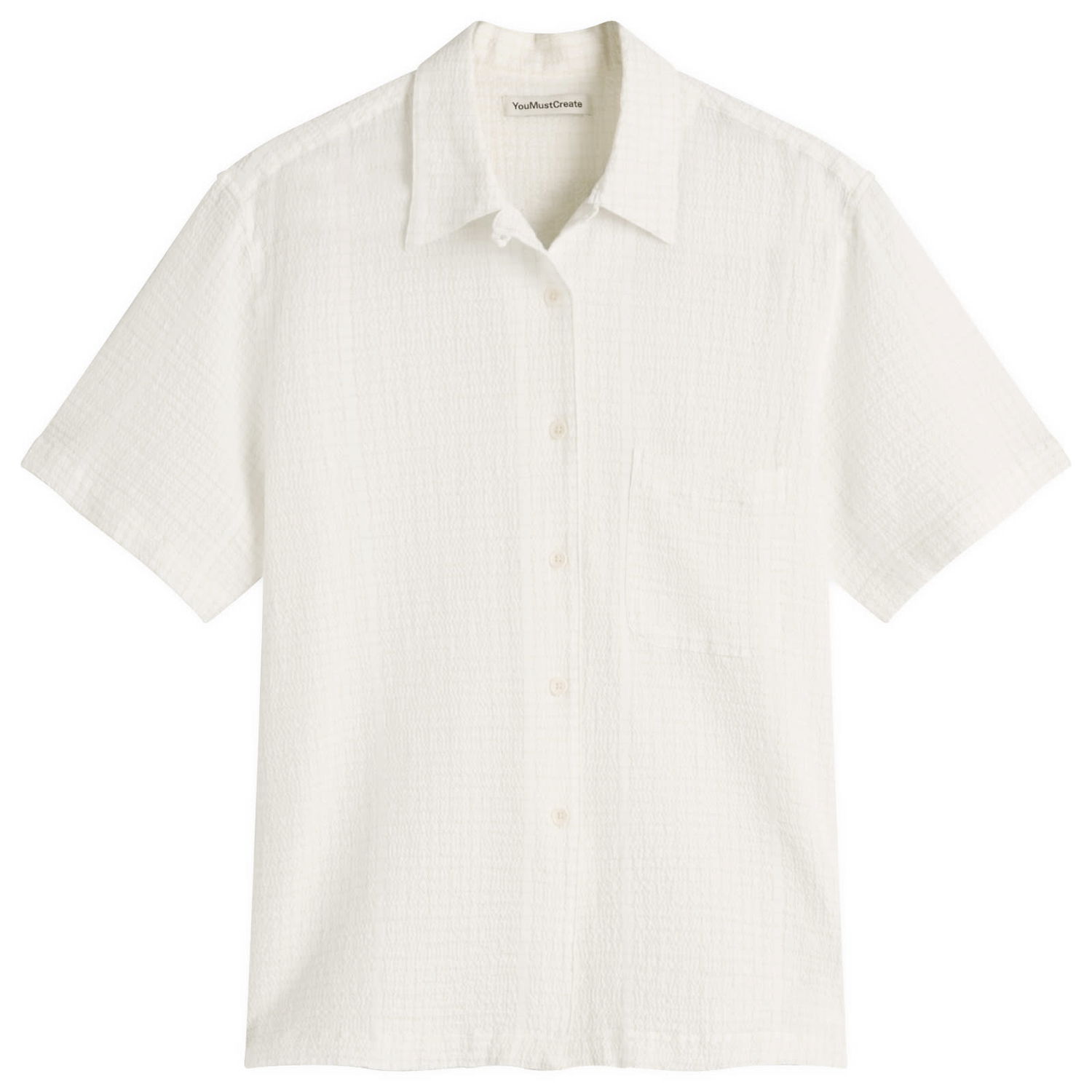 Skjorte YMC YMC Vegas Shirt, Size Large Hvid | Q2YMD-10, 0
