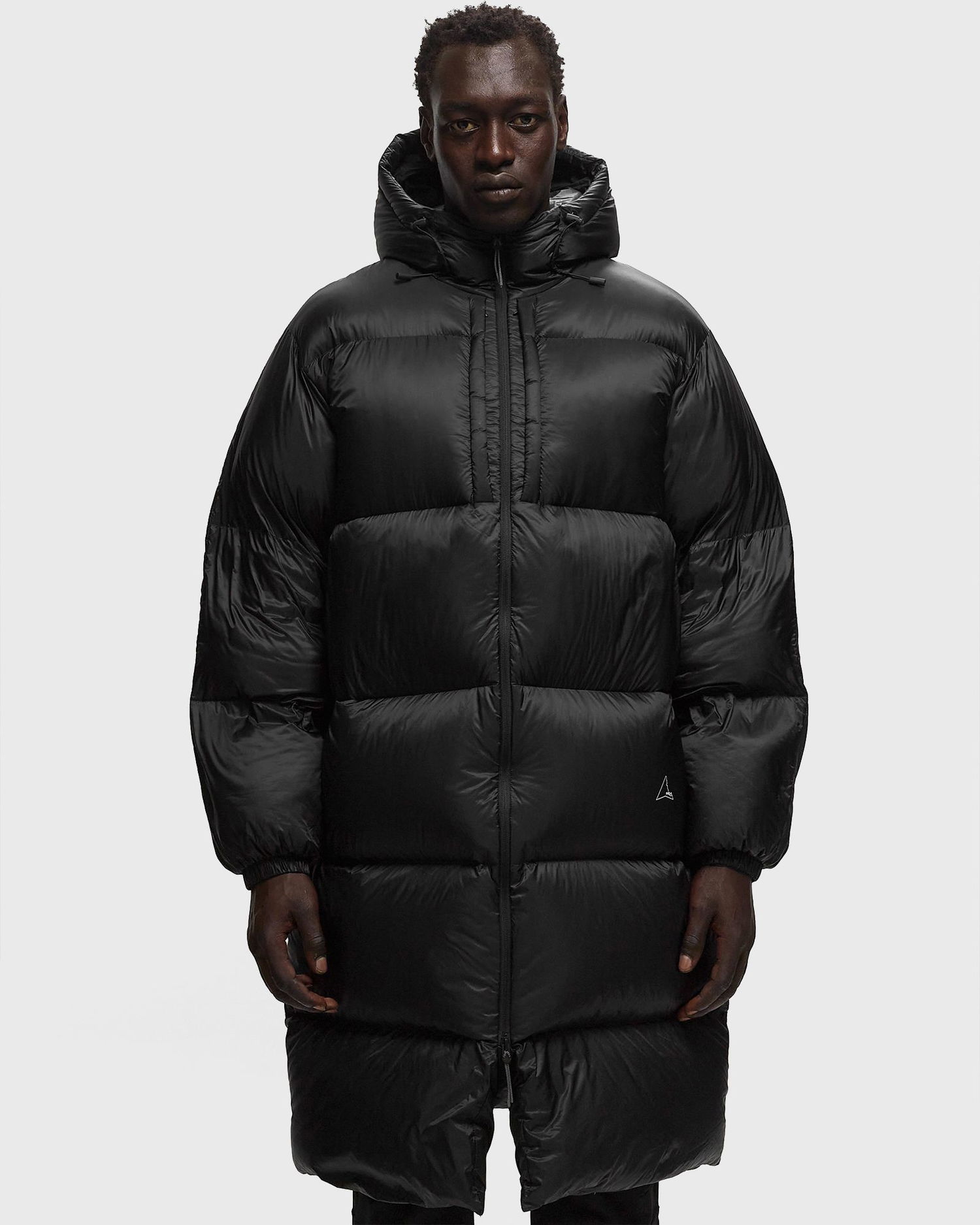 Puffer jakke ROA Heavy Long Down Jacket Sort | RBMW004OT02-BLK0001, 1