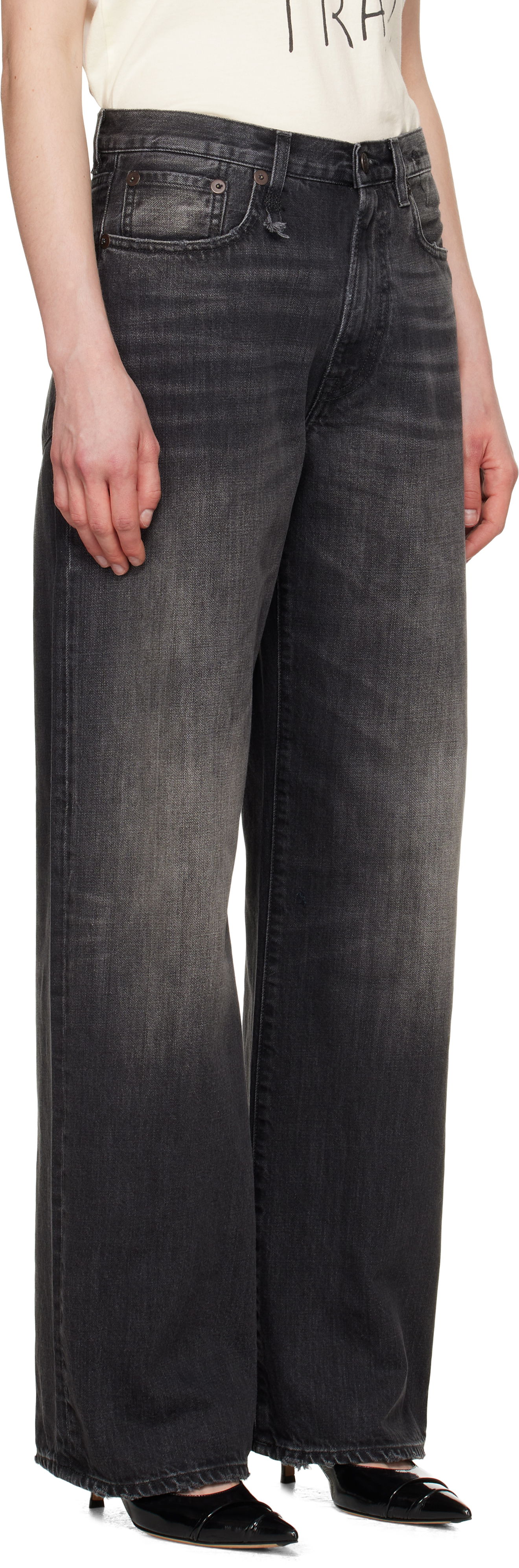 Jeans R13 R13 D'Arcy Loose Jeans Sort | R13WD038-D284A, 1