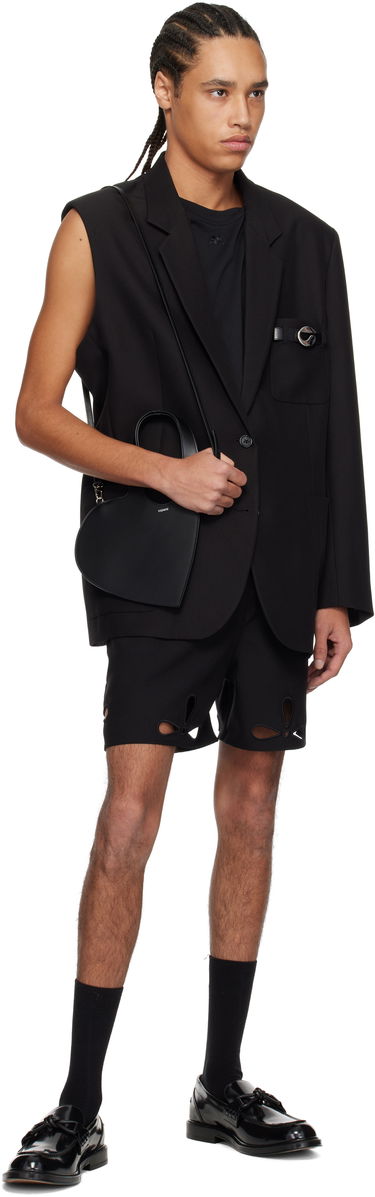 Boksere Coperni Coperni Petal Embroidered Cut-Out Shorts Sort | COPP116F3004MEN, 3