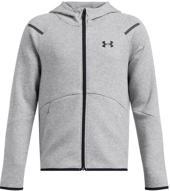 Sweatshirt Under Armour Unstoppable Fleece Full-Zip Hoodie Grå | 1386687-011