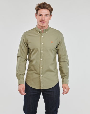 Skjorte Polo by Ralph Lauren Long Sleeve Shirt Grøn | 710804257032, 1