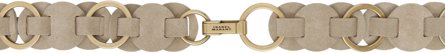 Bælter ISABEL MARANT Isabel Marant Lota Suede Belt Beige | CE344CFA-C2B03A, 0
