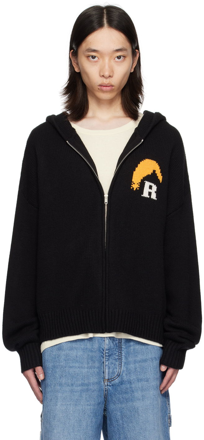 Sweatshirt Rhude Hoodie With Logo Sort | RHPF24HO01867