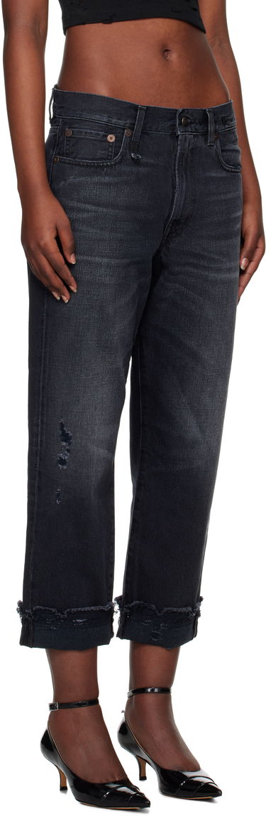 Jeans R13 R13 Mid-Rise Straight Boyfriend Jeans Sort | R13W5083-394A, 4