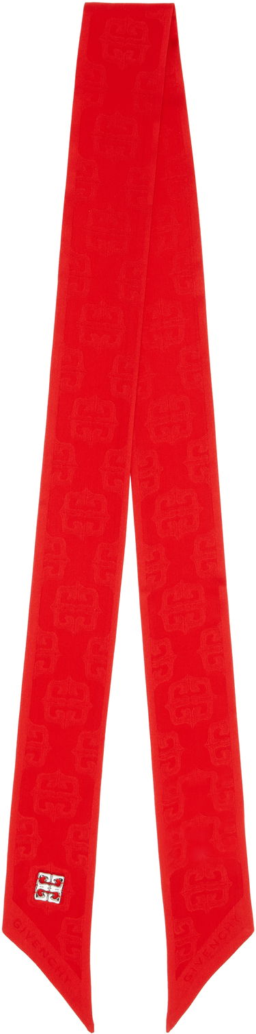Tørklæde Givenchy Bandeau Silk Scarf Rød | BOOKJG05Z640, 2