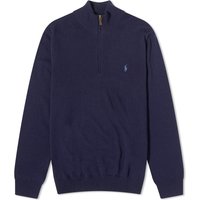 Sweatshirt Polo by Ralph Lauren Polo Ralph Lauren  Lambswool Half Zip Knit Hunter Mørkeblå | 710876756001, 1