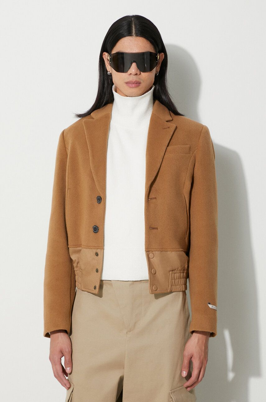 Bomberjakke ADER ERROR Aviat Cropped Wool Blazer Beige | BMADFWBZ0102, 0
