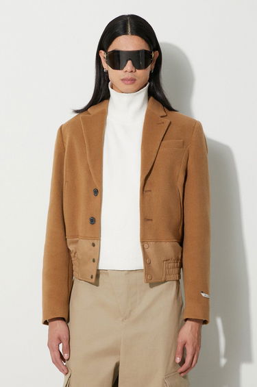 Bomberjakke ADER ERROR Aviat Cropped Wool Blazer Beige | BMADFWBZ0102, 0