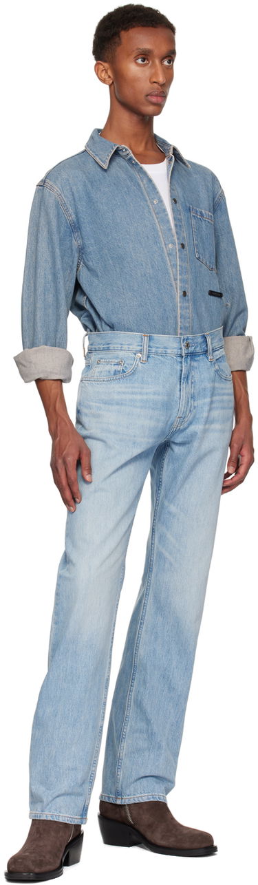Skjorte Helmut Lang Classic Denim Shirt Blå | O06DM501, 4