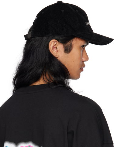 Kasket We11done Embroidered Logo Denim Cap Sort | WD-AH2-24-401-U-BK, 2