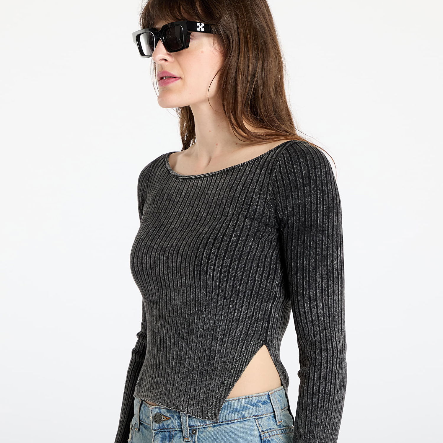 Shorts GUESS GUESS Originals Go Ribbed Long Sleeve Top Sort | W5GR23Z2V62-JTMU, 1