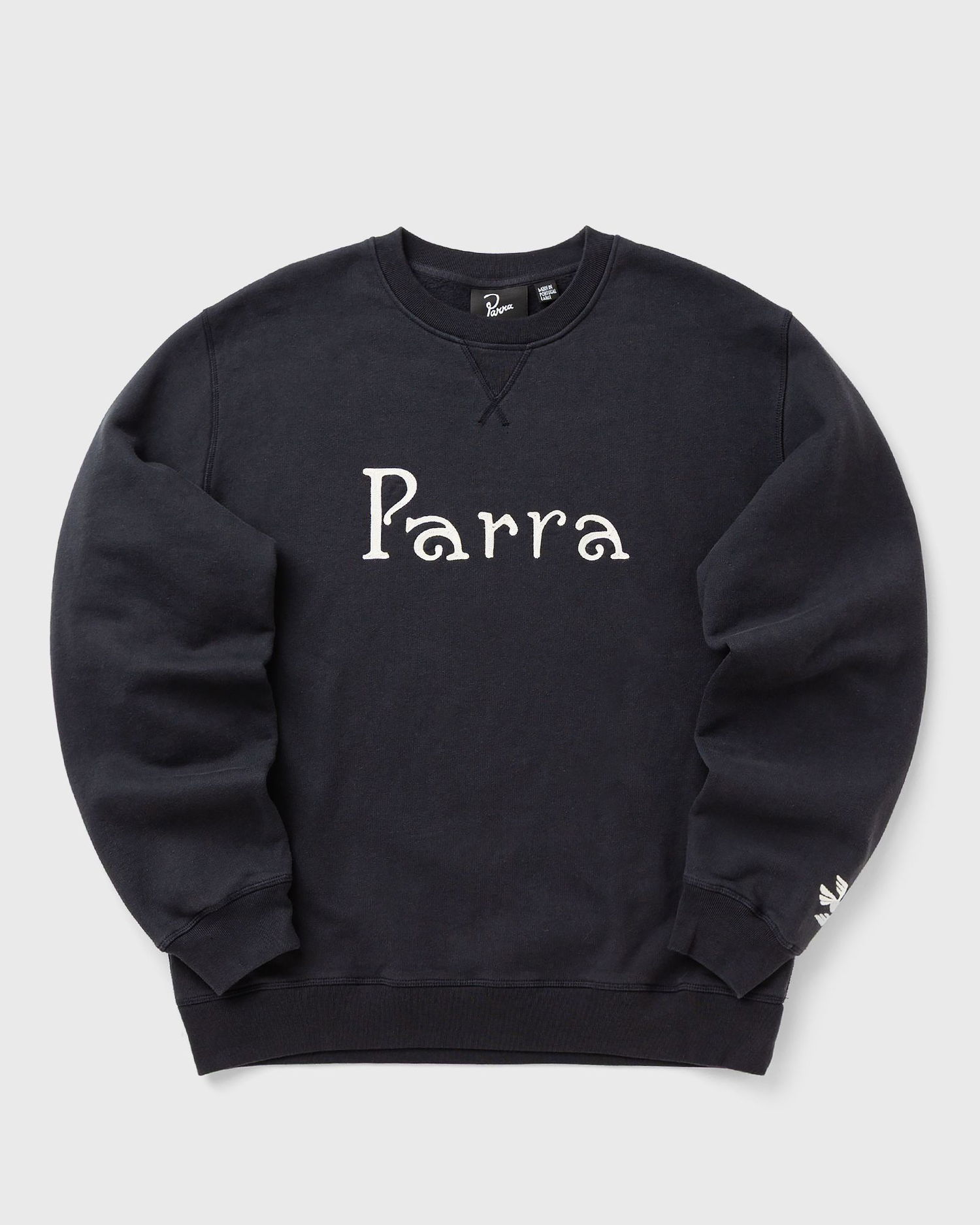 Sweatshirt By Parra Weird Trad Logo Crew Neck Sweatshirt Sort | 54320, 0