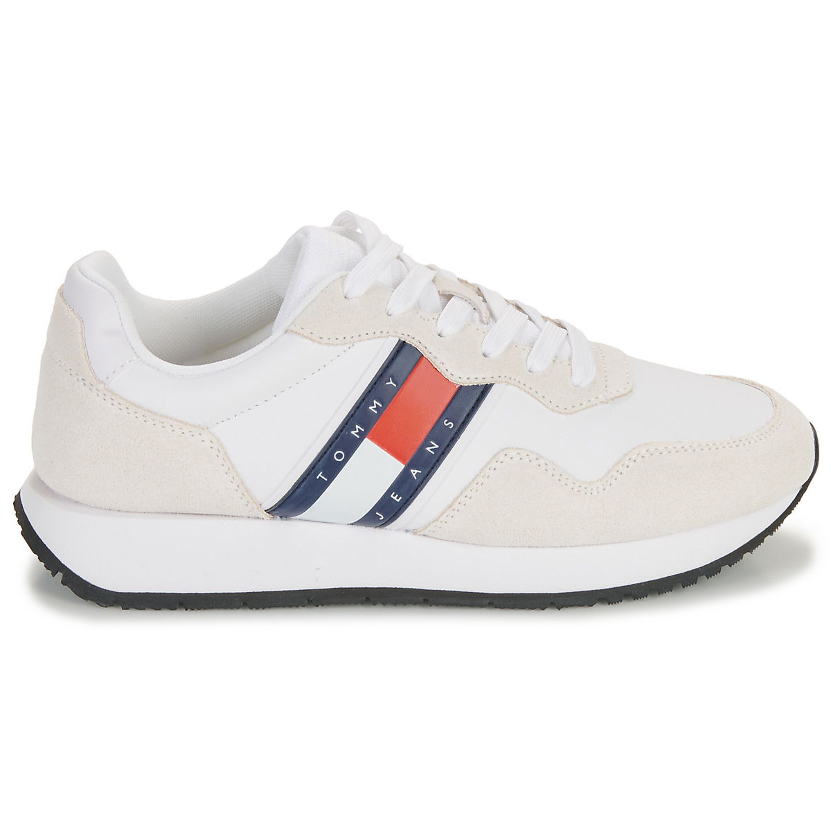 Sneakers og sko Tommy Hilfiger Eva Runner Mat Mix Ess "White" Hvid | EN0EN02510-YBS, 1
