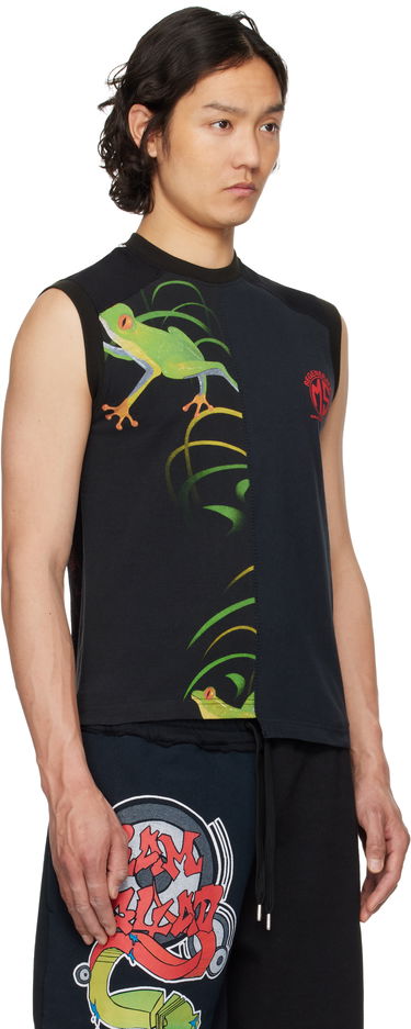 Tanktop Marine Serre Marine Serre Graphic Print Tank Top Hvid | MTT090A UJER0003, 4