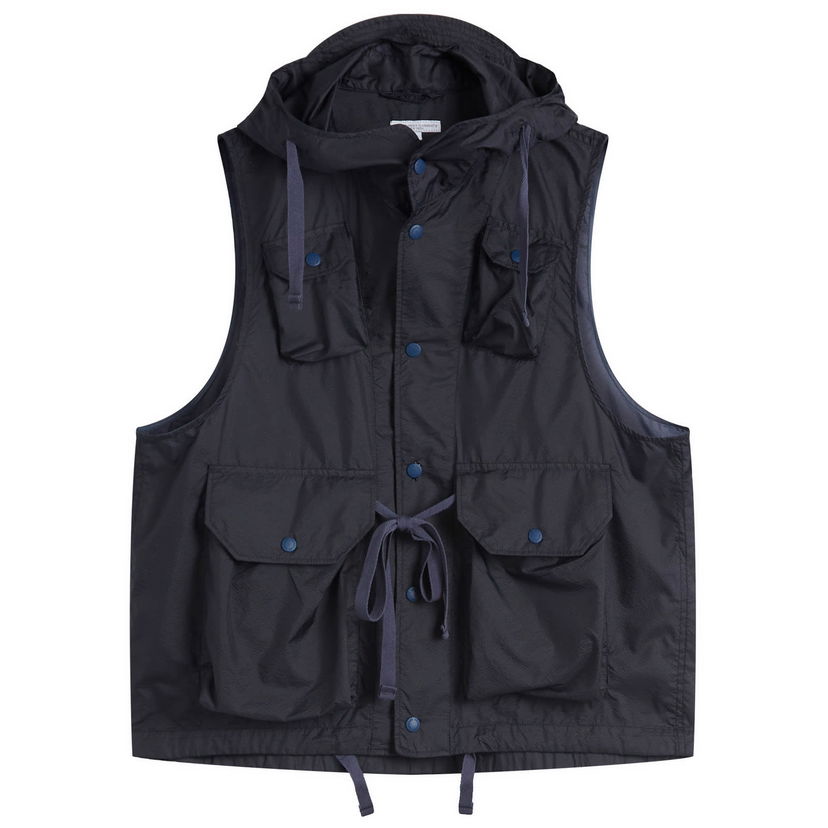 Vest Engineered Garments Engineered Garments Field Vest, Size Large Mørkeblå | QT079-KD002