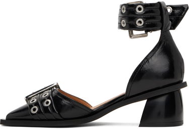 Sneakers og sko GANNI Buckle Open Cut Pumps Sort | S2891, 3