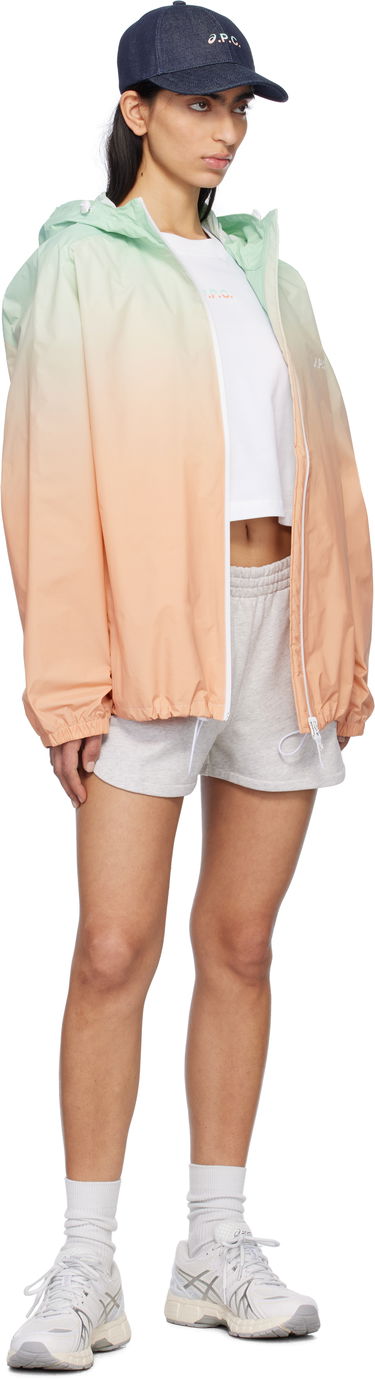 Vindjakke A.P.C. A.P.C. ASICS Edition Meadow Gradient Hooded Jacket Orange | PSAKO-M32001, 3