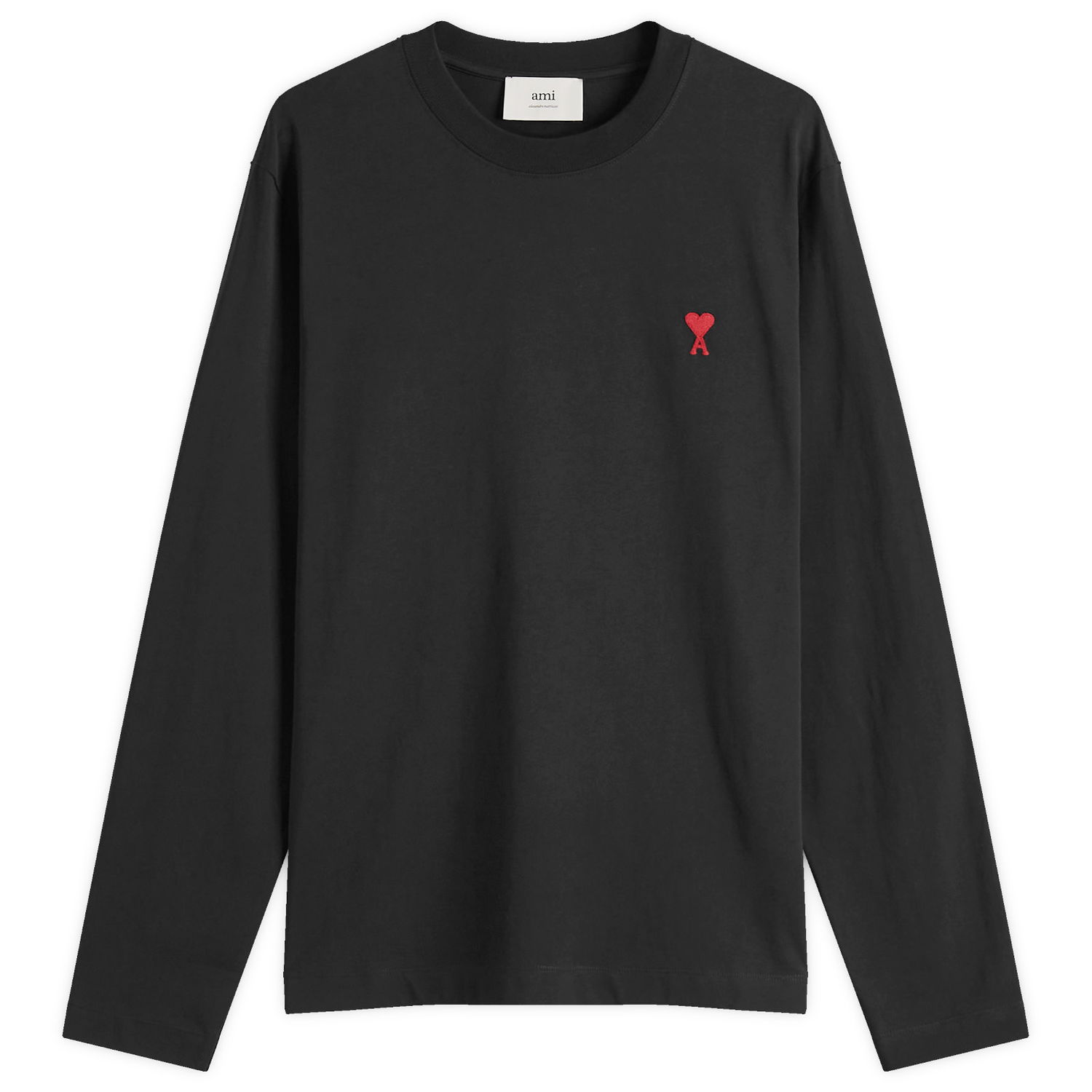 T-shirt AMI AMI Paris Small A Heart Long Sleeve T-Shirt, Size Large Sort | BFUTS235-724-001, 0