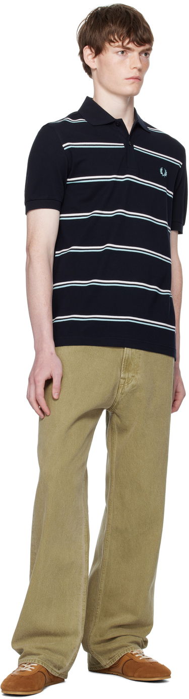 Polo skjorte Fred Perry Fred Perry Striped Polo Mørkeblå | M9905, 3