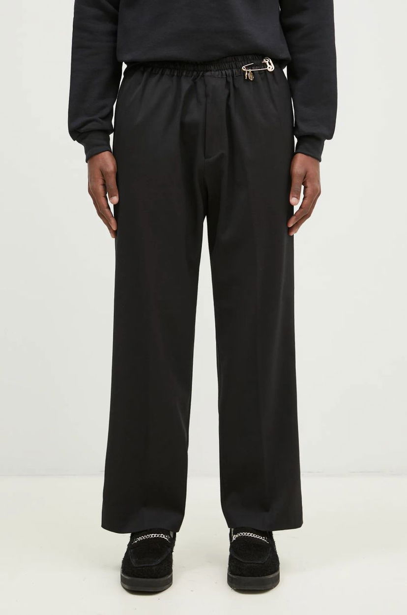 Bukser Aries Tailored Slacker Wool-Blend Trousers Sort | AR3020002