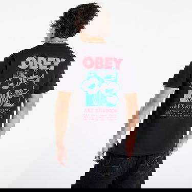 T-shirt OBEY Obey Art Studio T-Shirt Sort | 165264234-BLK, 4